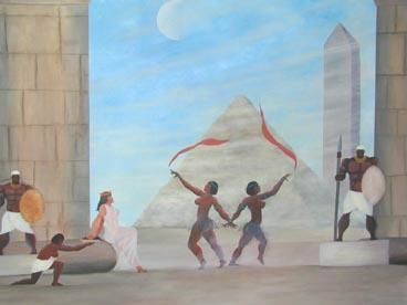 Painting titled "Queen of Egypt  (un…" by Alec Yates, Original Artwork, Oil