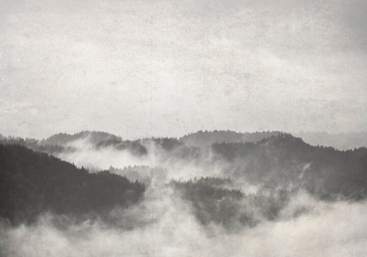 Fotografie getiteld "landscape painted w…" door Brut Carniollus, Origineel Kunstwerk, Digitale fotografie
