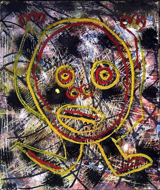 Peinture intitulée "ono" par Gallery Art Brut, Œuvre d'art originale, Huile