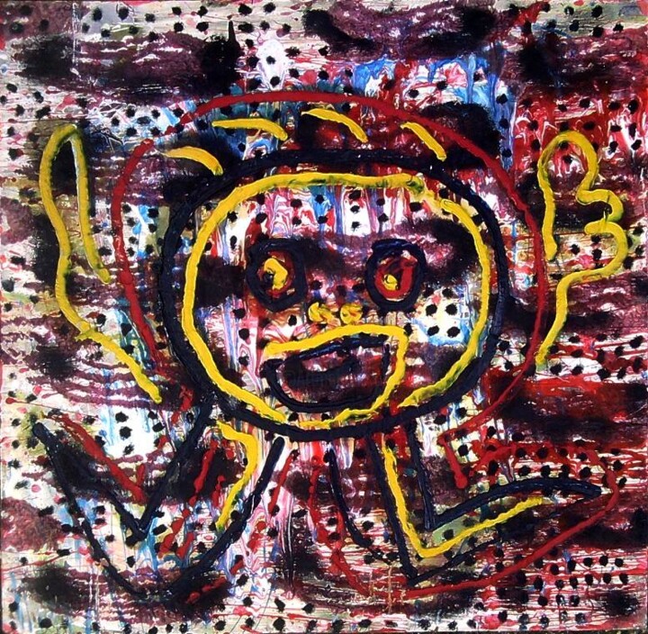 Painting titled "no title.." by Gallery Art Brut, Original Artwork, Oil