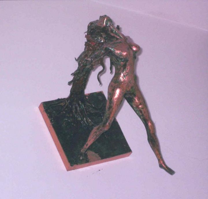 Sculpture intitulée "FALLEN ANGEL" par Yiorgo Tsiroyiannis, Œuvre d'art originale