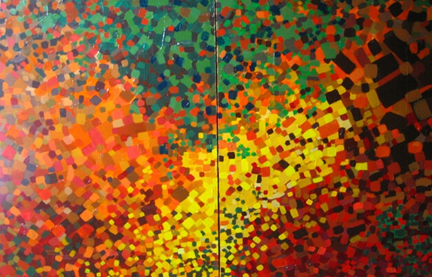 Peinture intitulée "Fall Bloom  by Brya…" par Bryan Boomershine, Œuvre d'art originale, Huile