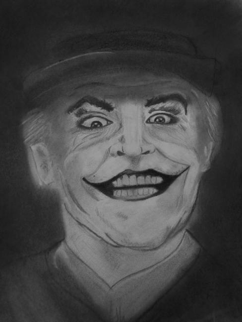 Drawing titled "Jack Nicholson" by Ashley Oquendo, Original Artwork, Other