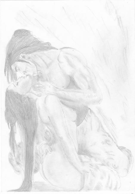Rysunek zatytułowany „Lust” autorstwa Ashley Oquendo, Oryginalna praca, Inny