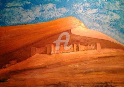 Peinture intitulée "Desierto9" par Josep Lluís Benet Vidal, Œuvre d'art originale, Acrylique