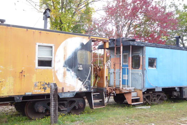 Фотография под названием "Railroad Retirees #2" - Barry Sugarman, Подлинное произведение искусства, Цифровая фотография