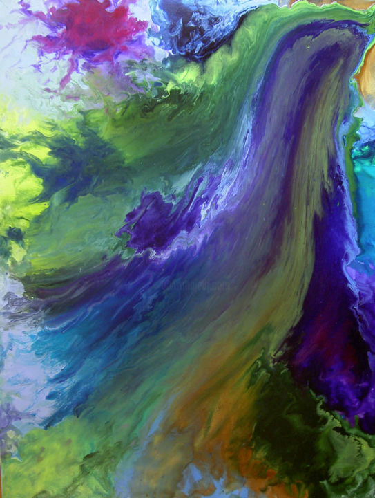 Painting titled "Abundance" by Barbara Tabachnick, Original Art, Acrylic