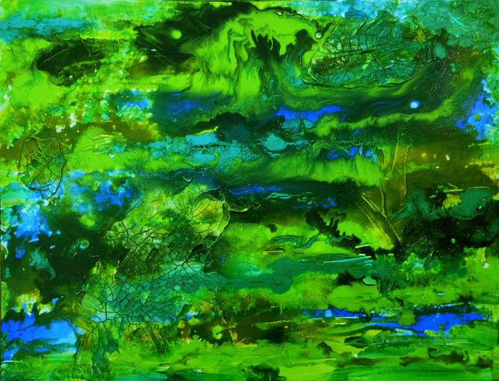 Painting titled "Tsunami" by Barbara Tabachnick, Original Art, Acrylic