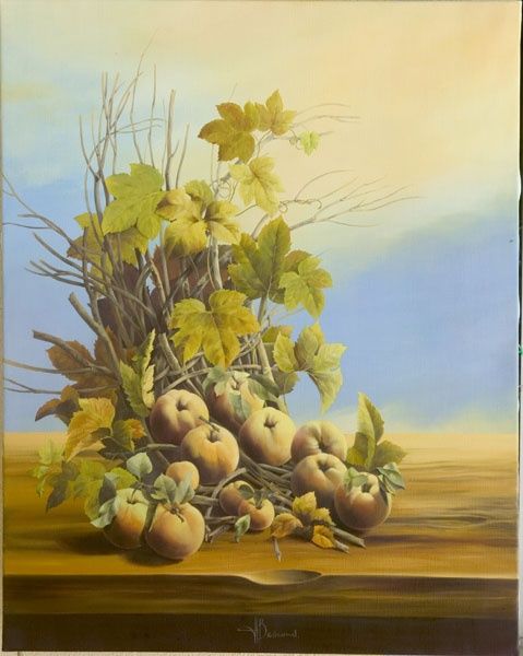 Painting titled "Nature morte" by Jean-Louis Bescond, Original Artwork