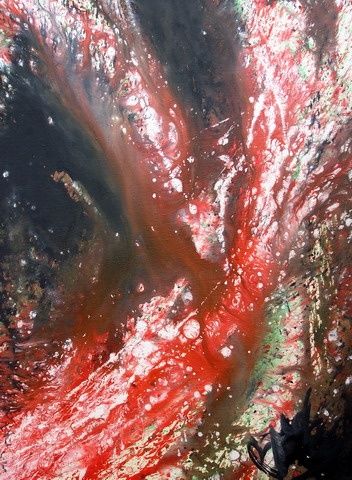 "Izljev krvi u mozak…" başlıklı Tablo Rudolf Buday tarafından, Orijinal sanat