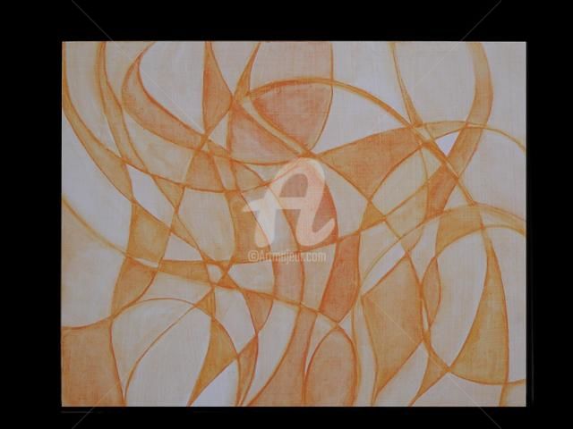 「Orange」というタイトルの絵画 Carlee Buggeによって, オリジナルのアートワーク, オイル