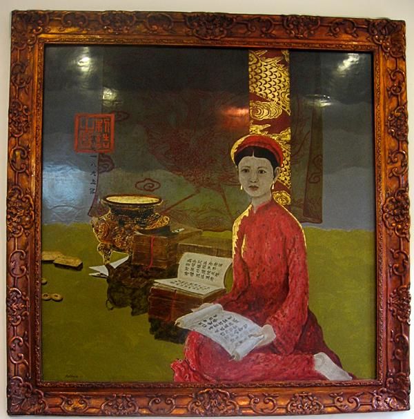 Peinture intitulée "Princess" par Bui Huu Hung, Œuvre d'art originale