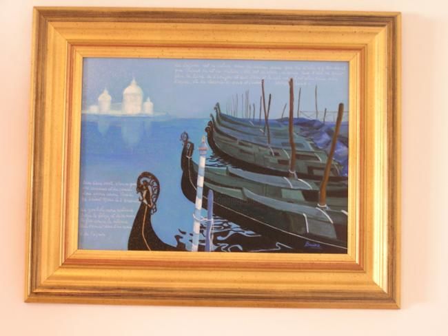 Peinture intitulée "venise" par Ghislaine Buire, Œuvre d'art originale