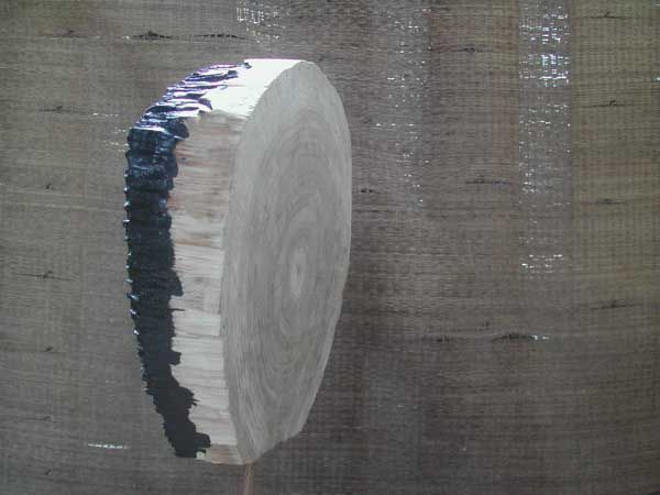 Sculpture titled "yin-yang pile" by Alain Buisson, Original Artwork