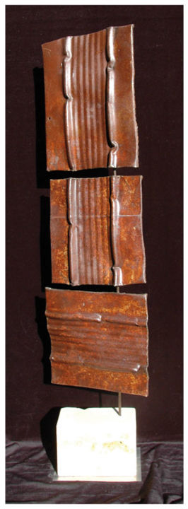 Skulptur mit dem Titel "Pieces 02" von Alain Buisson, Original-Kunstwerk