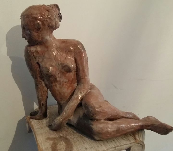 Sculpture titled "Bella Nuda" by Buissonnières, Original Artwork, Ceramics