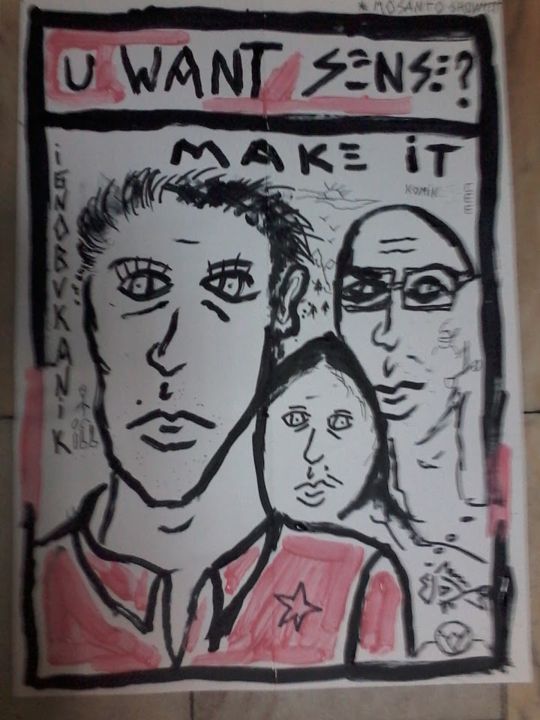 Pintura intitulada "16-1" por Bukanik, Obras de arte originais, Acrílico