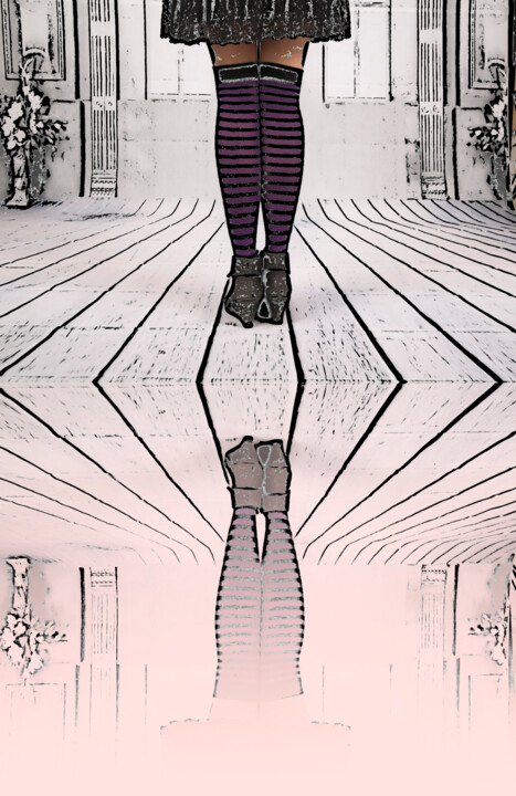 Arte digitale intitolato "chaussettes 1" da Bulimages, Opera d'arte originale, Lavoro digitale 2D