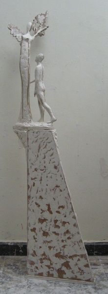 Sculpture titled "Appolon&Daphé" by John Bulteel, Original Artwork, Mixed Media