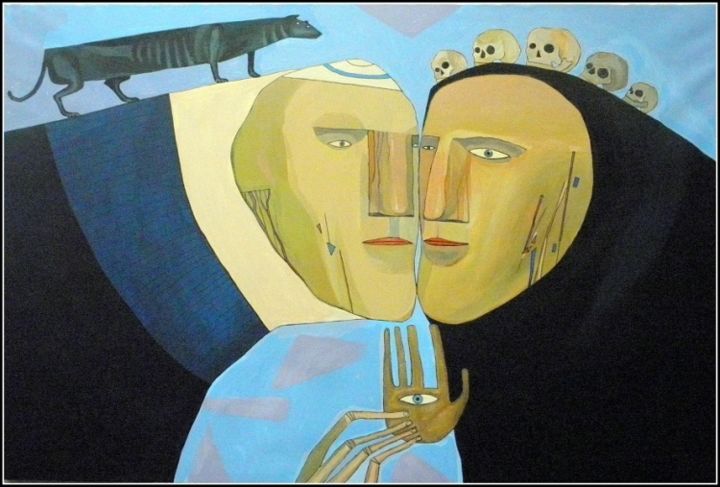 Картина под названием "sergey-bunkov-acryl…" - Sergey Bunkov, Подлинное произведение искусства