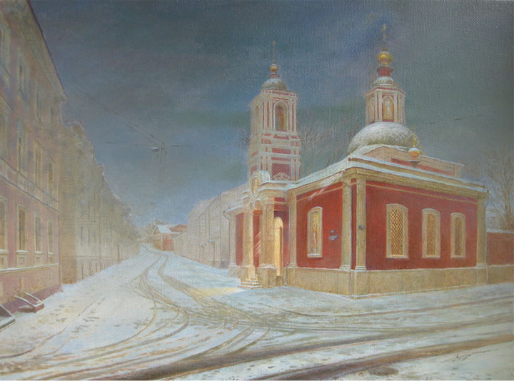 Painting titled "Связь времён" by Anastasiia Anatolevna Burdenkova, Original Artwork