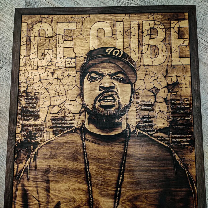 Ice Cube, Painting by Burn Art Artmajeur