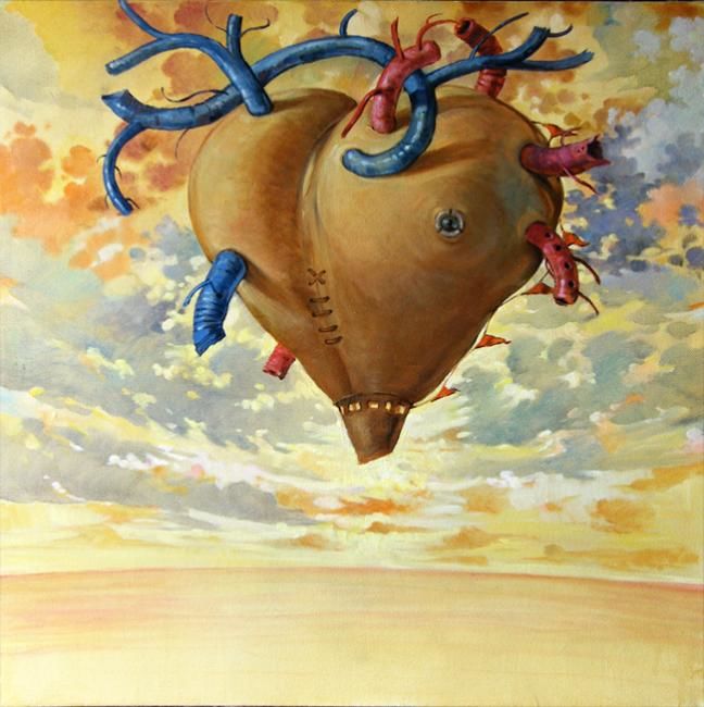 Pittura intitolato "extra terrestrial" da Salvatore Buscicchio, Opera d'arte originale