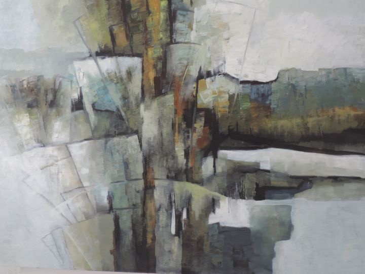 Painting titled "Twilight" by Bartholameuse Wimalaratne, Original Art, Oil