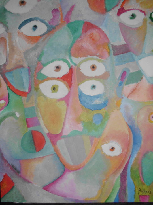 Peinture intitulée "I "i like fitness"" par Fréderic Byloos, Œuvre d'art originale, Acrylique
