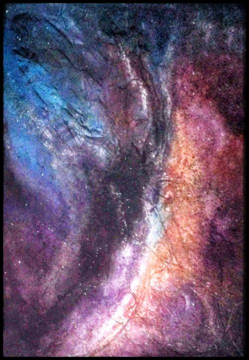 Painting titled "The Space depth" by R.Arwa, Original Artwork
