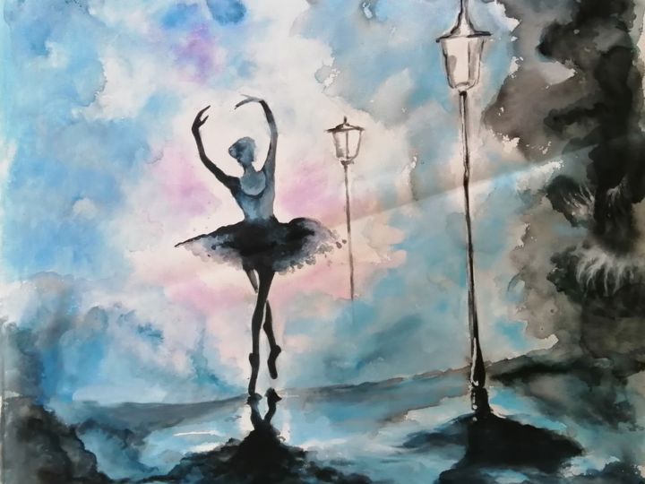 Pintura titulada "Ballerine" por Byvalmont, Obra de arte original, Oleo