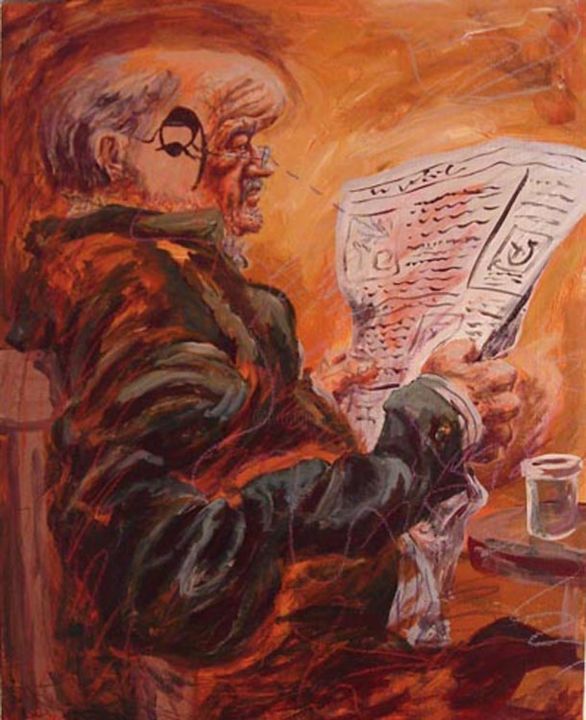 Painting titled "reading.jpg" by Cghirardo, Original Artwork