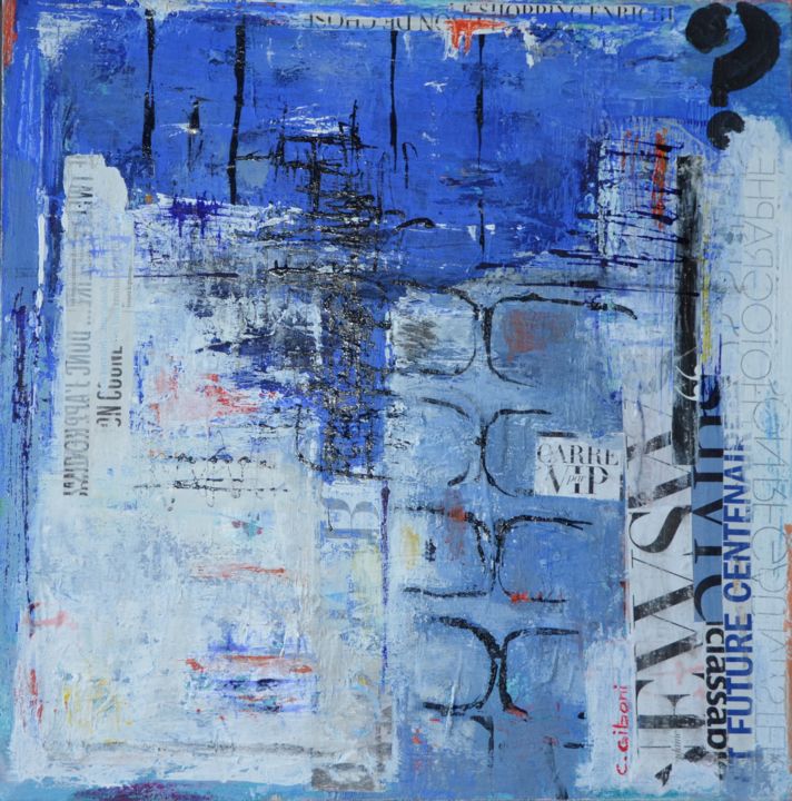 Peinture intitulée "INCLASSABLE" par Christine Giboni, Œuvre d'art originale, Acrylique