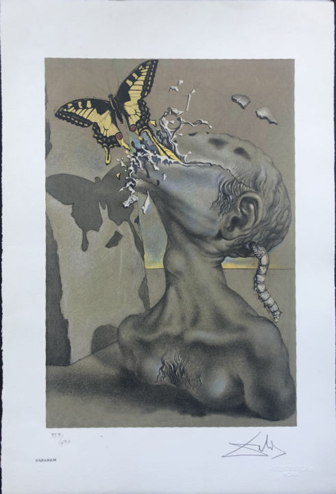 Druckgrafik mit dem Titel "Salvador Dalì - All…" von Carola Modini, Original-Kunstwerk, Lithographie