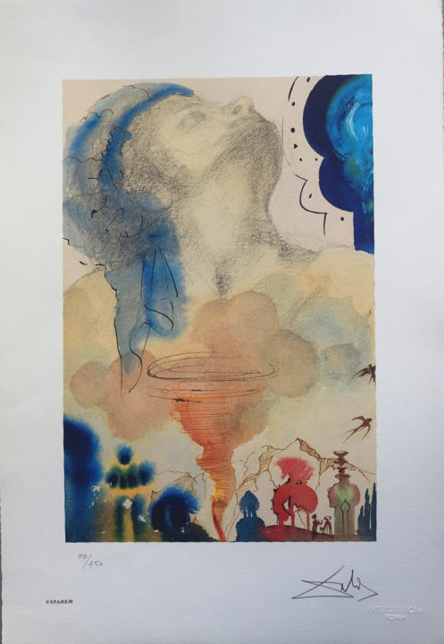 Incisioni, stampe intitolato "Salvador Dalì - Il…" da Carola Modini, Opera d'arte originale, Litografia