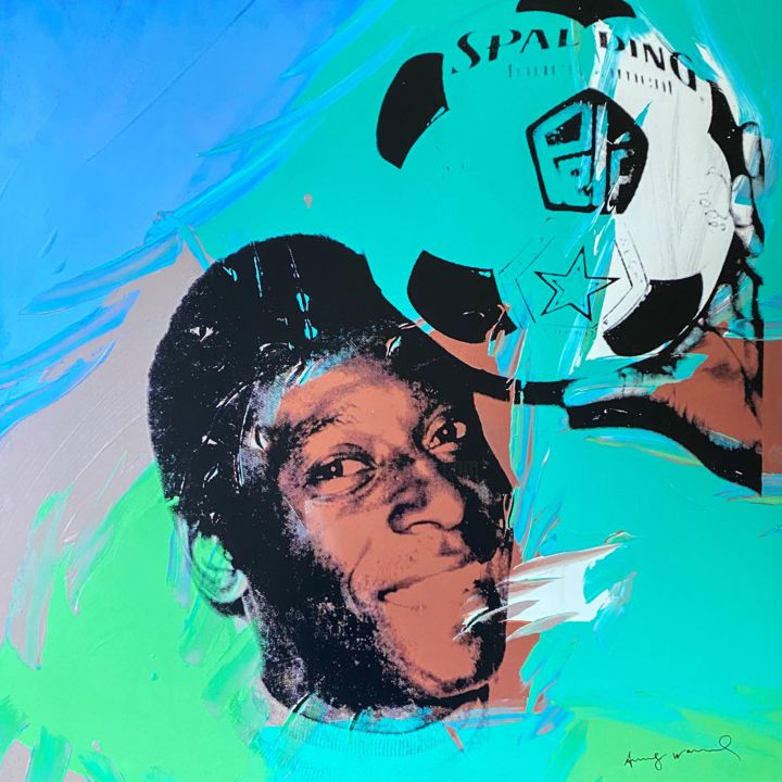 Printmaking titled "Andy Warhol HANDSIG…" by Chris North, Original Art, Screenprinting