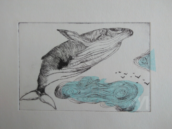 Printmaking titled "Freiheit" by Christine Porath, Original Art, Etching