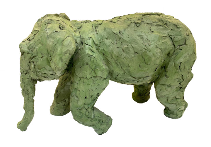 "ELEPHANT" başlıklı Heykel C. Quentelo tarafından, Orijinal sanat, Terracotta