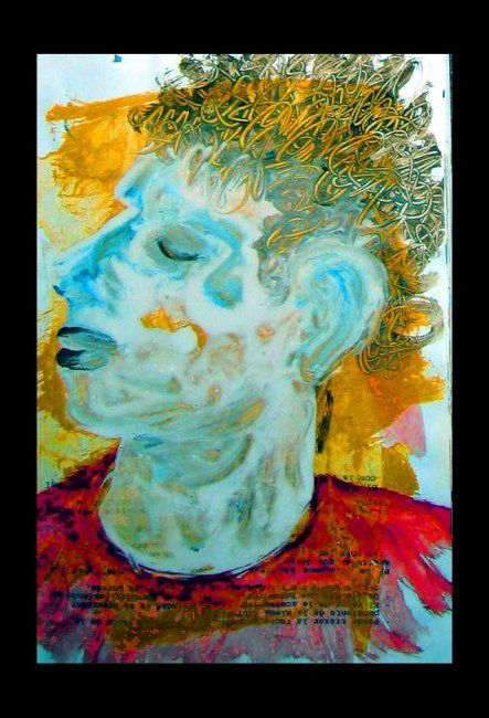 Schilderij getiteld "cara" door Gabriel Muguerza, Origineel Kunstwerk, Olie