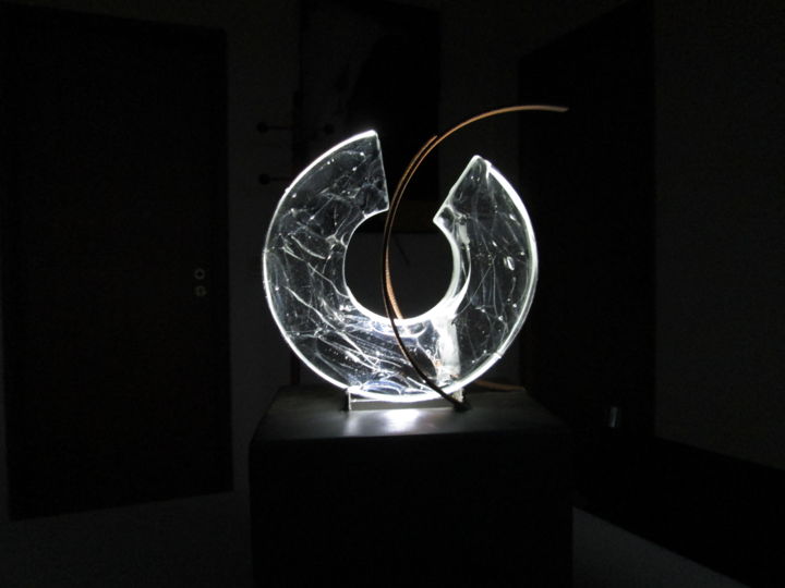 Escultura intitulada "php6wohom.jpeg" por Conceição Cabral, Obras de arte originais, Vidro