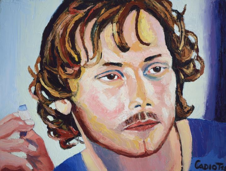 Peinture intitulée "La mélancolie de Pa…" par Christophe Cadiot, Œuvre d'art originale, Huile Monté sur Châssis