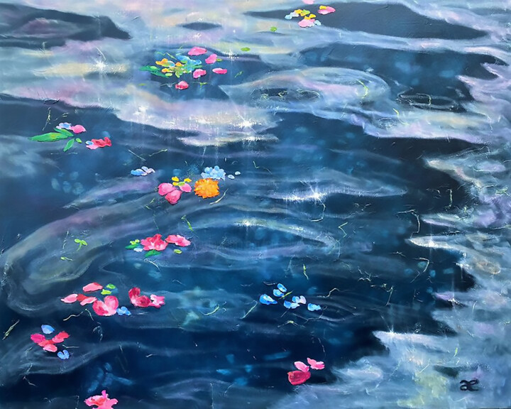 Pintura titulada "Spring Water" por Cæsiliæ, Obra de arte original, Oleo