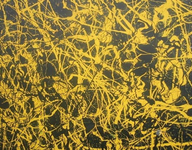 Painting titled "bees" by Steven Caito, Original Artwork