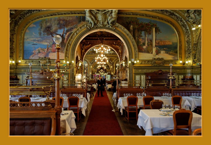 Fotografia zatytułowany „le train bleu - gar…” autorstwa Patrick Carré, Oryginalna praca