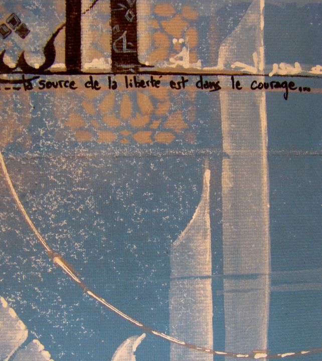 Peinture intitulée "Recadrage 3 : La so…" par Caligrafy, Œuvre d'art originale