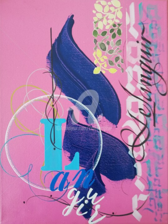 Dessin intitulée "Languir" par Calli-Style, Œuvre d'art originale, Acrylique