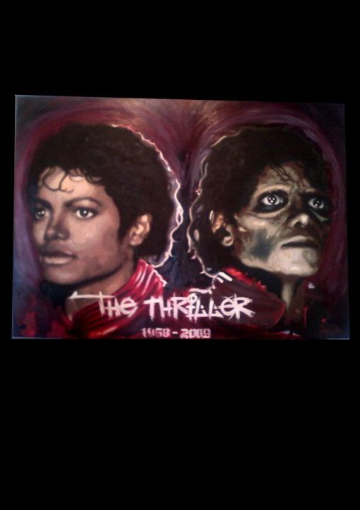 Pintura intitulada "Thriller two" por Jon Camaron, Obras de arte originais