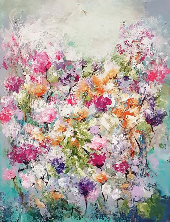 Malerei mit dem Titel "o.T." von Camelia Berberich, Original-Kunstwerk, Acryl