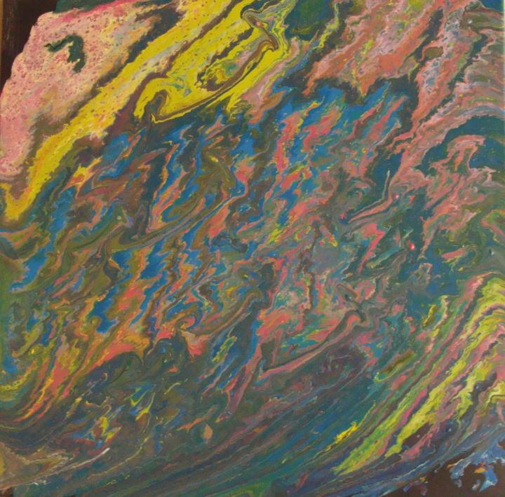 Peinture intitulée "Conflit dans la mat…" par Camille Lepage, Œuvre d'art originale, Acrylique