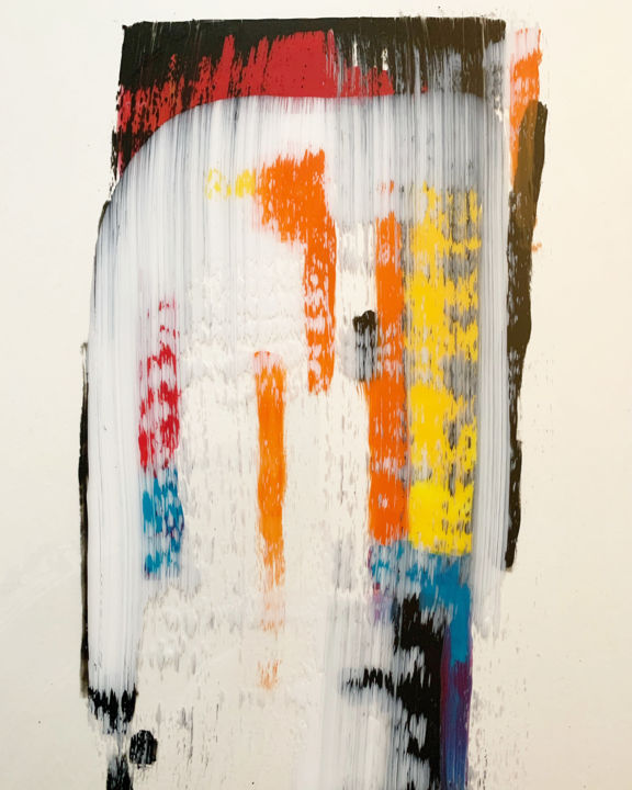Malarstwo zatytułowany „Abstract02” autorstwa Camille Oudinot, Oryginalna praca, Akryl Zamontowany na Pleksiglas